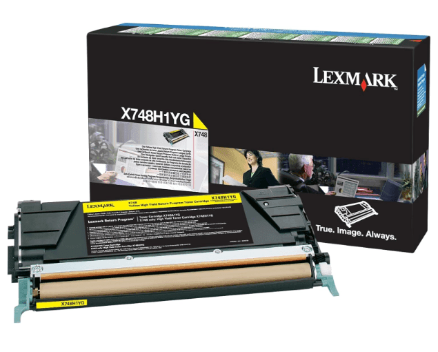 Cartucho de Tóner Amarillo Lexmark (X748H1YG)